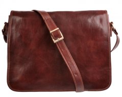 Giglio leather Kožená taška přes rameno Il Giglio 2009 hnědá