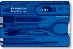 SwissCard Victorinox Classic, transparentní modrá 0.7122.T2