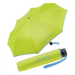 Dámský skládací deštník Benetton Super Mini acid lime 56281
