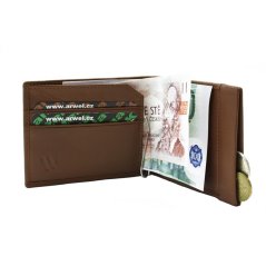 Pánská kožená dolarka 519-2910 světle hnědá
