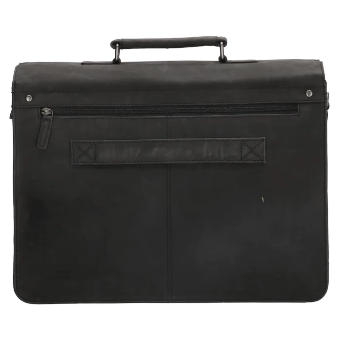 Kožená aktovka na notebook 15" 17935-001 černá