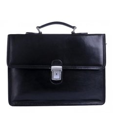 Kožená aktovka 904 černá
