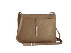 Maxfly Dámská kožená crossbody kabelka 5085 zelená - olivová