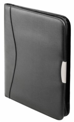 Business koženkové desky 5099-01 černé stříbrný střed