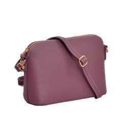 MaxFly dámská kožená kabelka crossbody 5232 fialová