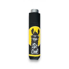 Doppler Mini Light Kids black Lama – dětský skládací deštník 722165K13 černý