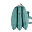 Menší kožená crossbody kabelka 5474 tyrkys