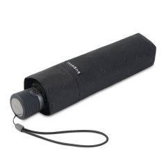 Skládací ultra lehký deštník Take it HEAT STAMP 726169BU černý s logem