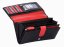 SEGALI SG-09 black/red – dámská kožená peněženka