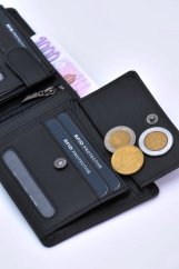 Pánská peněženka kožená černá s RFID ochranou LBC-107