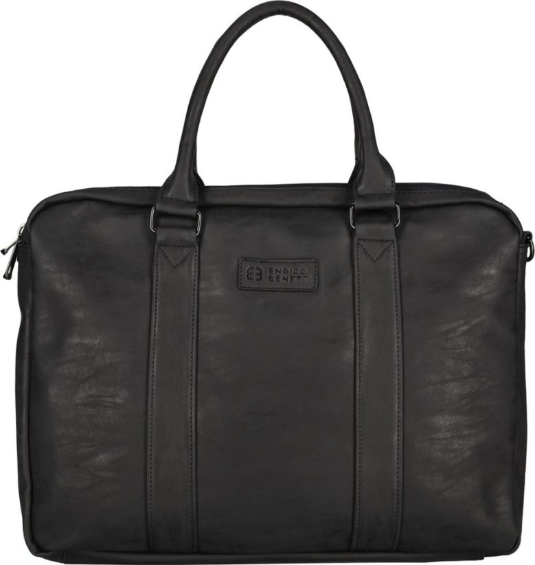 Aktovka Enrico Benetti Rotterdam laptop bag 15 inch 66691-001 černá
