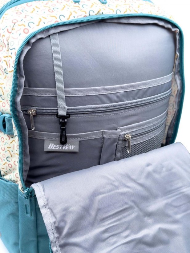 Bestway Cestovní batoh 40330-2516 tyrkysový 30 L, 49 × 35 × 15 cm