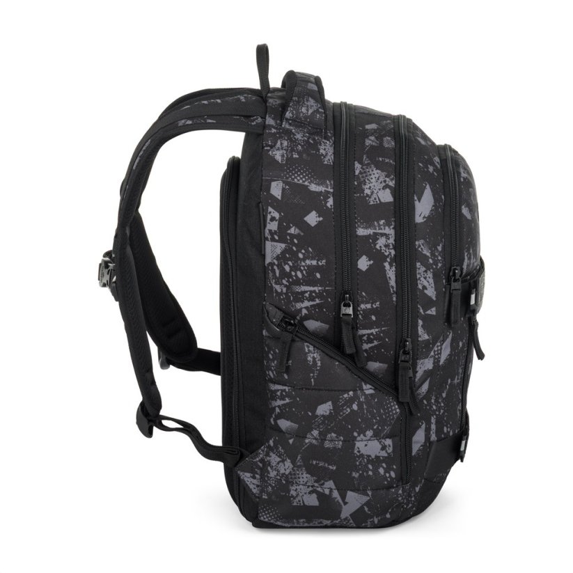 Bagmaster školní set NOMAD 25 B – černo-šedý (batoh + penál)