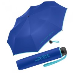 Skládací deštník Benetton Super Mini dazzling blue 56308 modrý