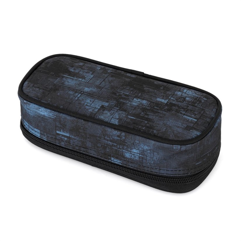 Studentský set BAG 25 B – černo-modrý batoh + penál