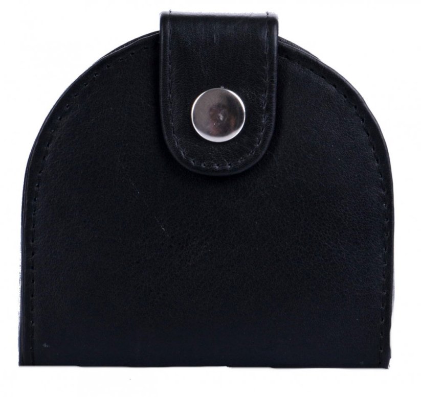 Peněženka na drobné kožená podkova 4055 černá