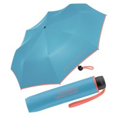 Dámský skládací deštník Benetton Super Mini Bachelor button 56309 světle modrý