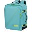 American Tourister TAKE2CABIN Batoh M 45cm Modrý Dusty Turquoise/Lime 38L 149175-A647