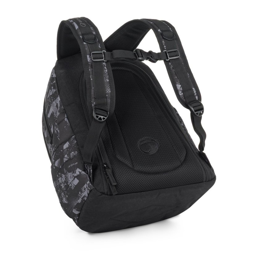 Bagmaster školní set NOMAD 25 B – černo-šedý (batoh + penál)