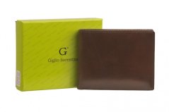 Giglio leather Pánská peněženka GF-011 hnědá