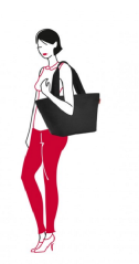 Reisenthel Shopper M black ZS7003 - černá prostorná taška