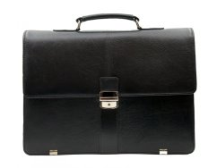 Pánská kožená aktovka s kapsou na notebook 13,3&quot; 112-5056 černá matná