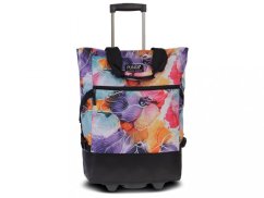 Nákupní taška na kolečkách 10008-1998 Punta Wheel Violett Flower