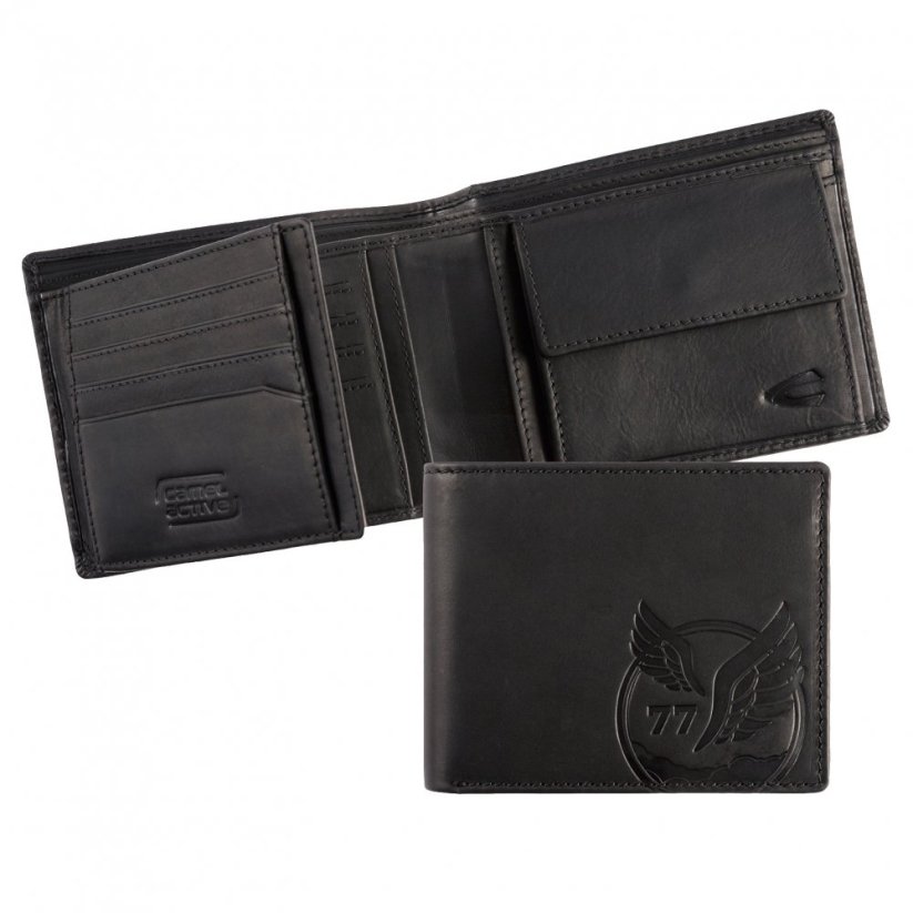 Camel Active Pánská kožená peněženka RFID SAFE černá 280-702-60