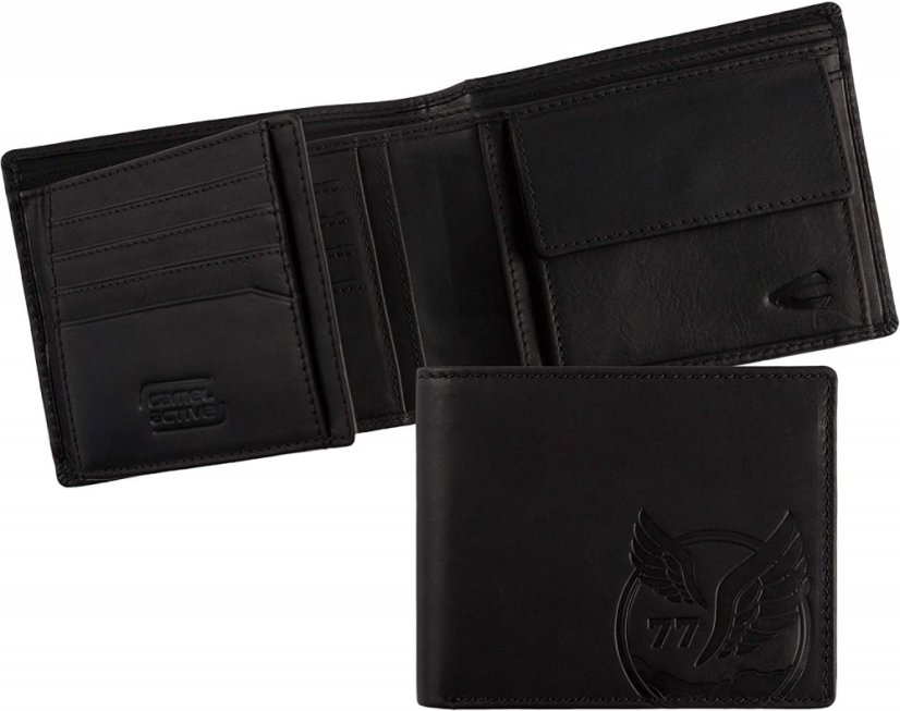Camel Active Pánská kožená peněženka RFID SAFE černá 280-702-60