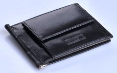 Pánská kožená dolarka Lagen W-2010 – černá