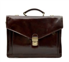 Giglio leather Pánská kožená aktovka 902 tmavě hnědá