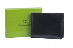 Giglio leather Pánská peněženka GF-011 černá zipová kapsa na mince