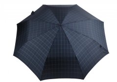 Kvalitní lehký deštník Fiber T1 check 89872520 zeleno/modrý