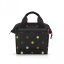 Reisenthel Allrounder Cross Dots MQ7009 – černá kabelka s barevnými puntíky
