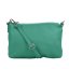 Menší kožená crossbody kabelka 5474 tyrkys