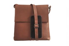 LederArt Kožená kabelka LA-503 hnědá cognac