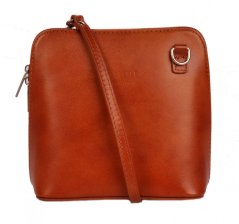 Giglio Leather malá dámská kožená kabelka 133 přírodní hnědá - camel