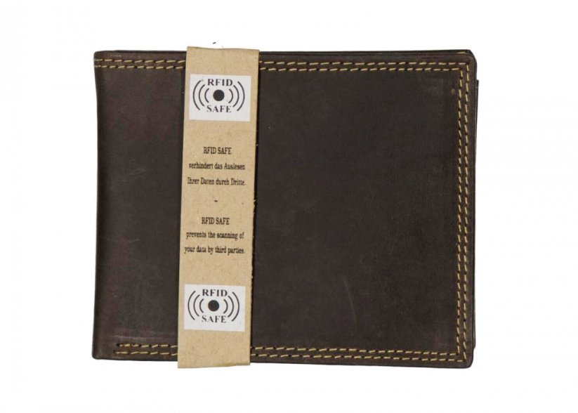 Peněženka Neus HTW-103 hnědá RFID