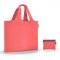 Velká cestovní a plážová taška Mini maxi beachbag coral AA0056 - oranžová poslední kus