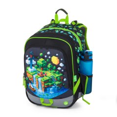 Bagmaster Velký školní set pro prvňáčky – země kostiček ALFA 26 B ( batoh + penál + sáček na tělocvik + lahev + box)