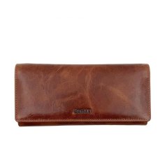 Dámská kožená peněženka SEGALI 7066L cognac hnědá