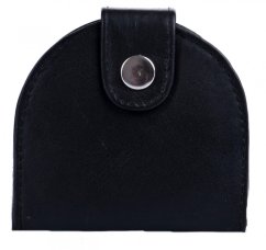 Peněženka na drobné kožená podkova 4055 černá