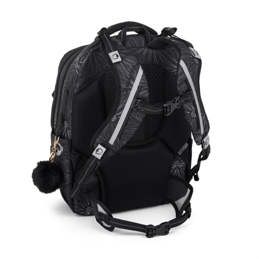 Školní dvoukomorový batoh pro holky  ZIPSTER 25 A – šedý