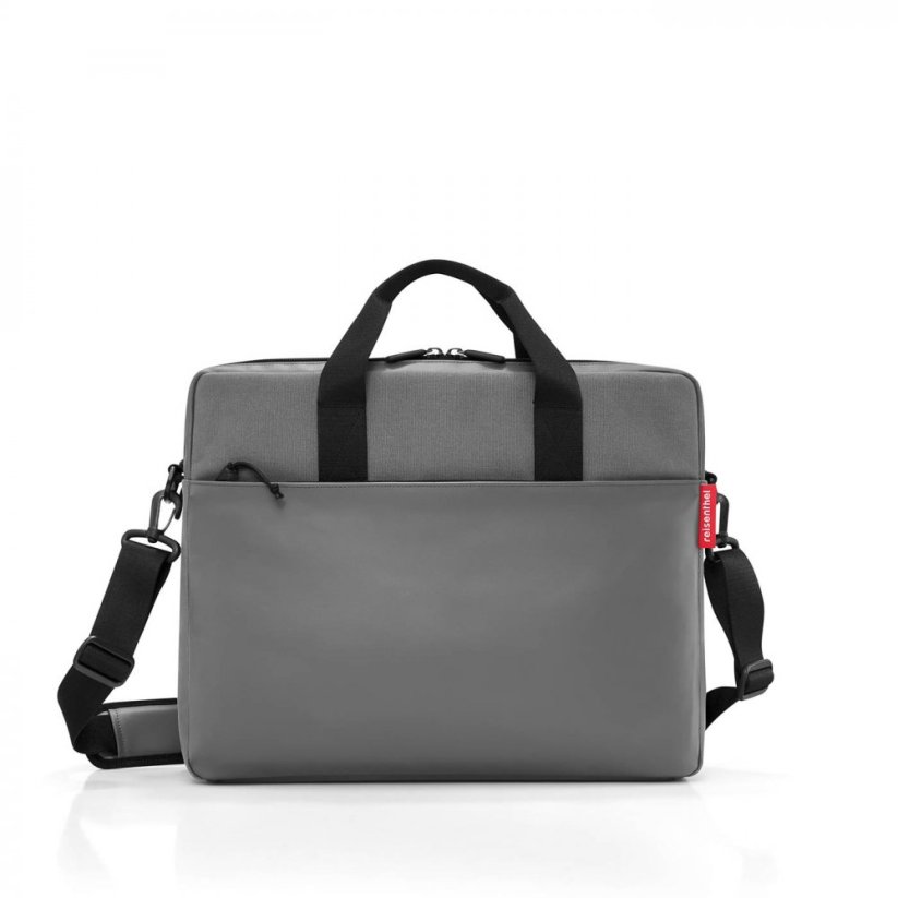 Reisenthel Workbag canvas grey - pracovní taška na notebook 15" šedá US7050