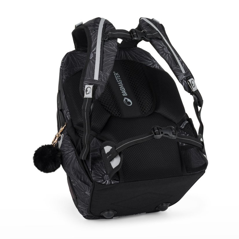 Školní dvoukomorový batoh pro holky  ZIPSTER 25 A – šedý