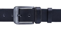 Kožený pánský černý opasek 2-PR1-60 obvod pasu 130 cm - dlouhý