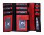 SEGALI SG-09 black/red – dámská kožená peněženka