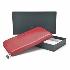 Kožená dámská peněženka na zip Cosset 4492 KOMODO RED