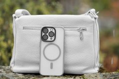 Kožená crossbody kabelka MaxFly 5542 bílá