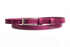 Penny Belts Dámský kožený úzký pásek 15-1-53 fuxiový